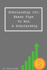 This image is cover for my free pdf guide download. You can click the image to get my guide on essay tips for scholarships.