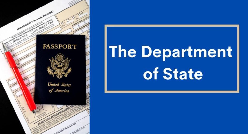 Image of US passport application