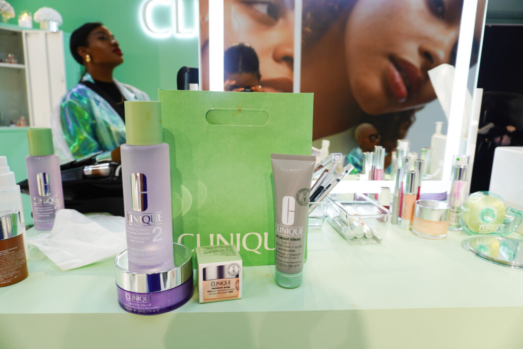 Image of some of Clinique's top products.