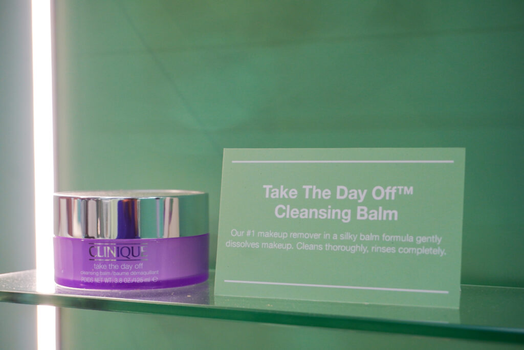 Image of the "Take The Day Off Cleansing Balm" at the Clinique Activation at Culture Con.