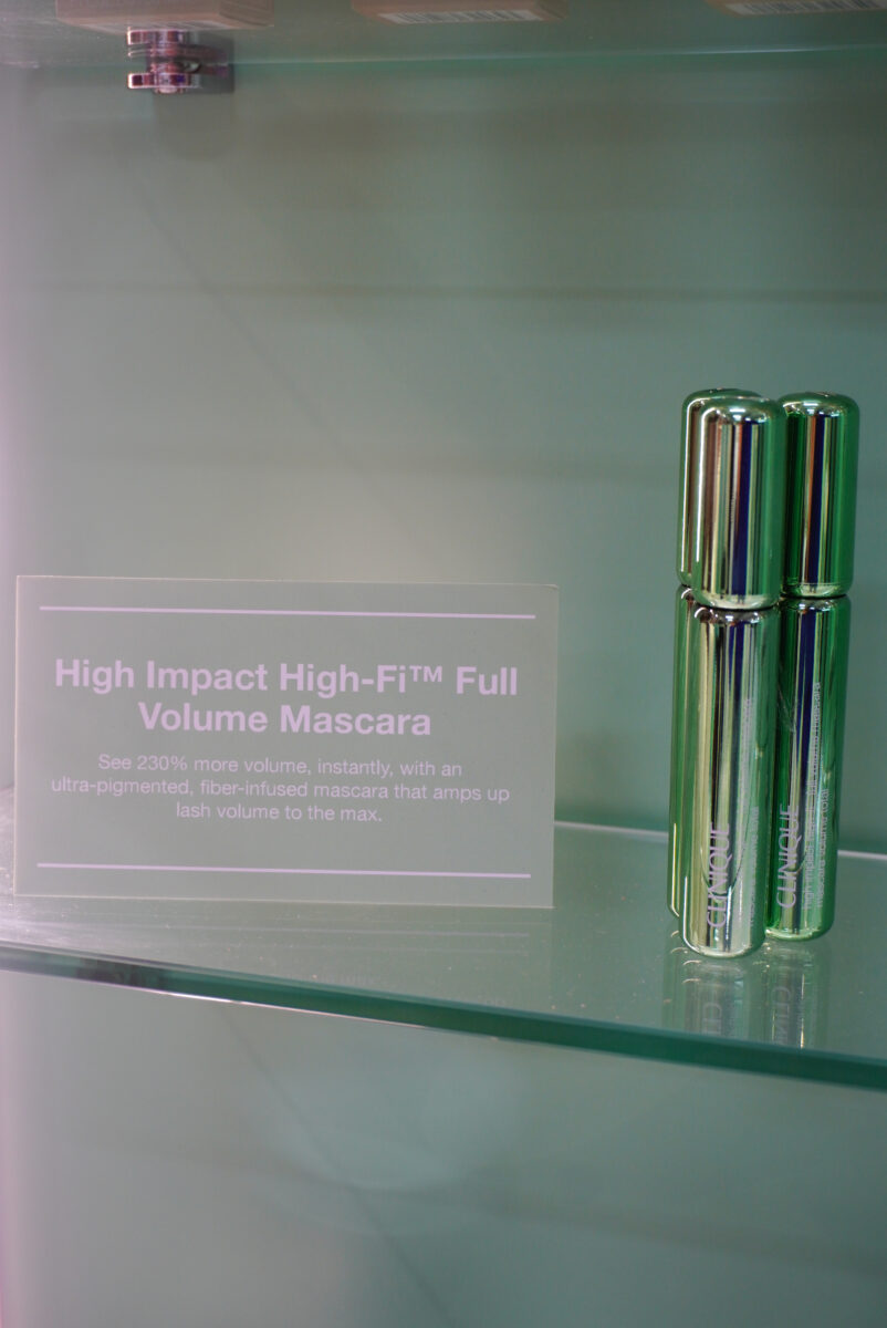 Image of the new Clinique Hi-Fi mascara at the activation at CultureCon. 