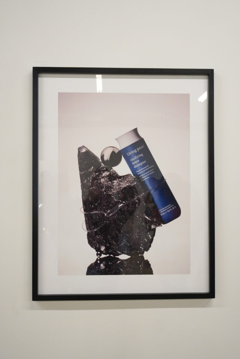 Image of a framed picture showing the new Living Proof® Detox Shampoo.