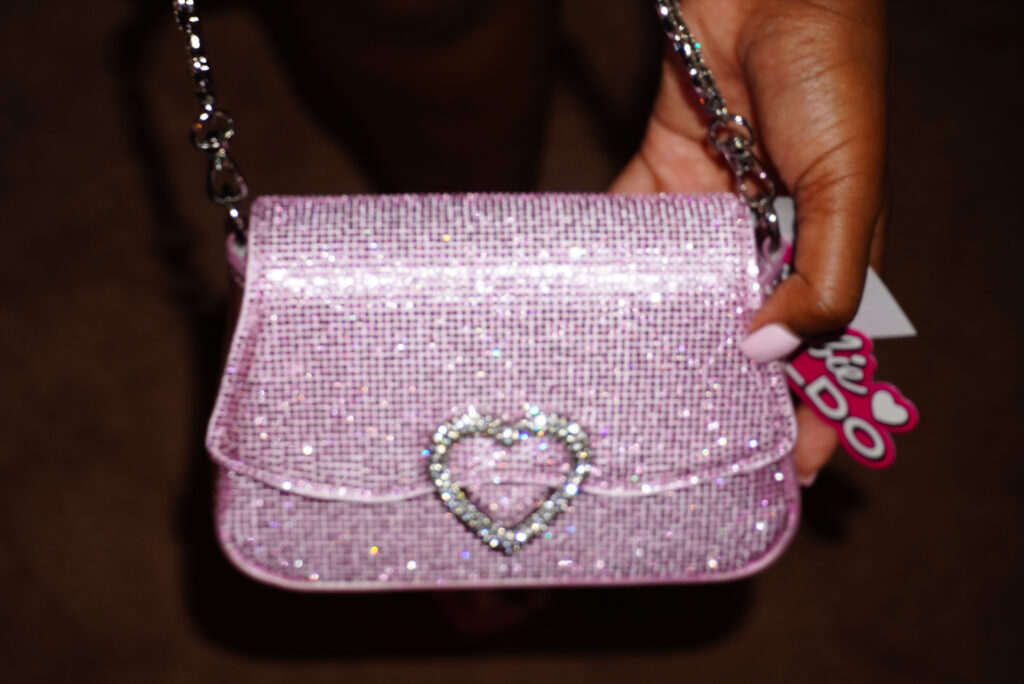 Image of the Aldo Barbie™ crystal bag.