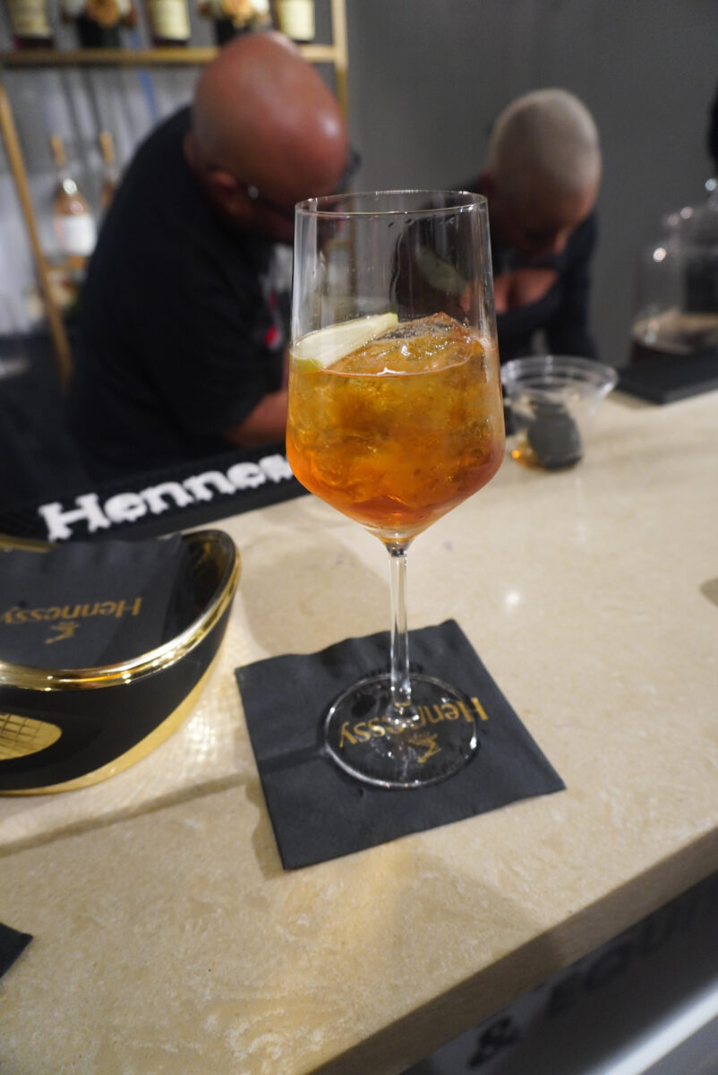 Image of glass of Hennessy Apple Cider from the LVMH brand Hennessy.