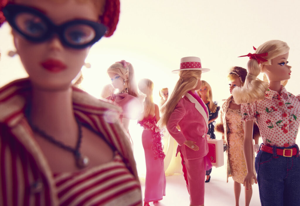 Image of Barbie™ dolls.