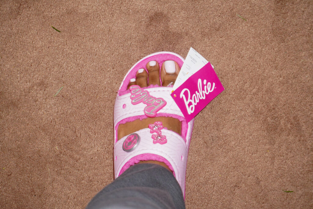 Image of the Barbie x Croc Sandals.