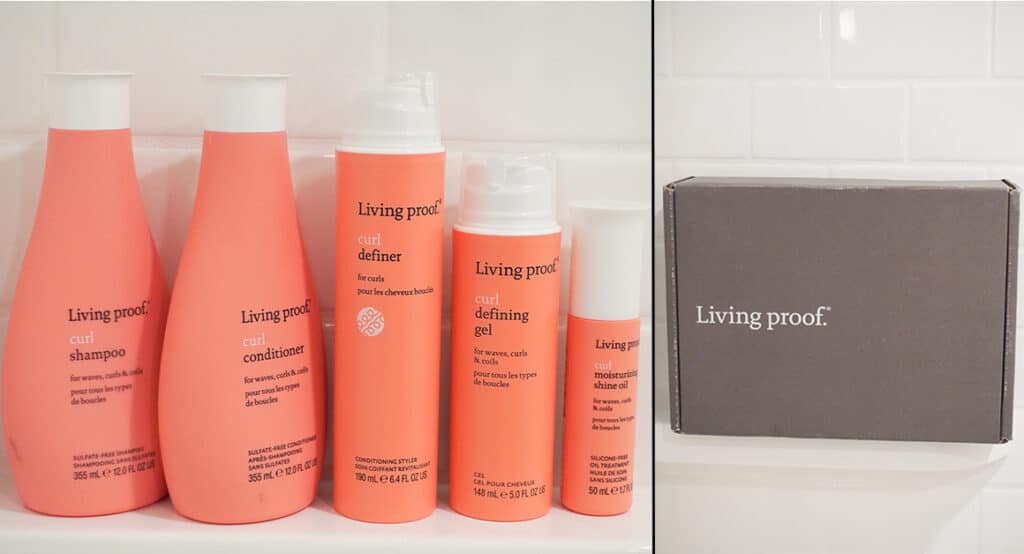 Image of the Living Proof® curl kit.