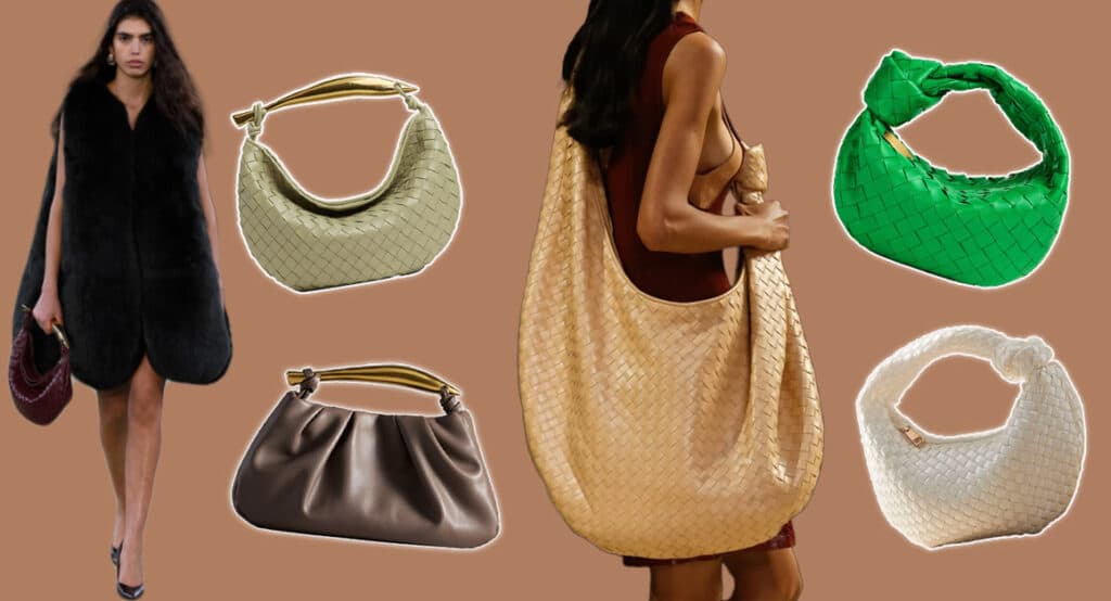 Image of Bottega Bags and their dupes.