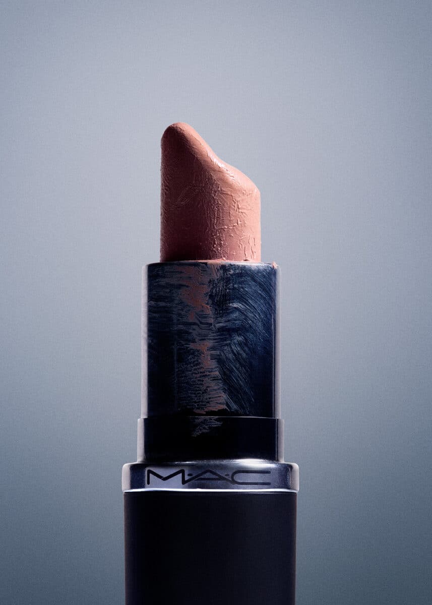 Up close image of the MAC lipstick