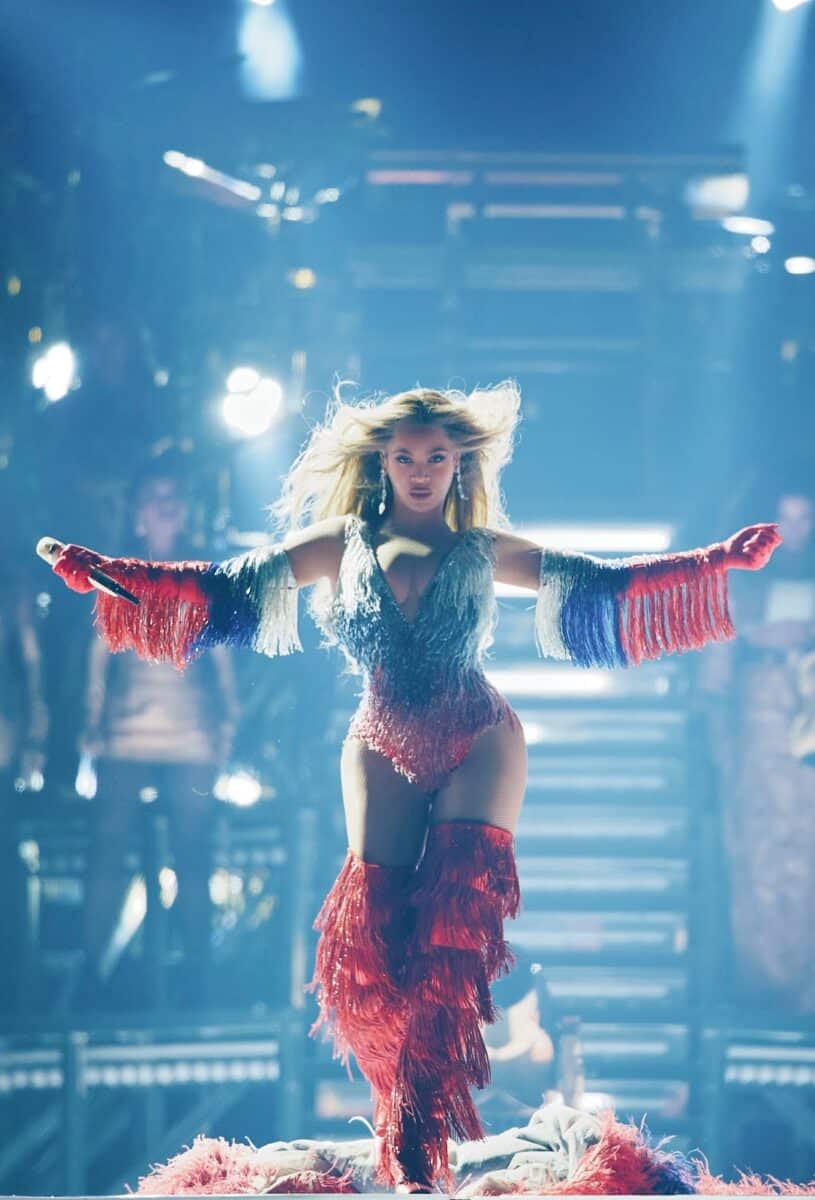 Image of Beyoncé Giselle Knowles-Carter performing for the Cowboy Carter Tour