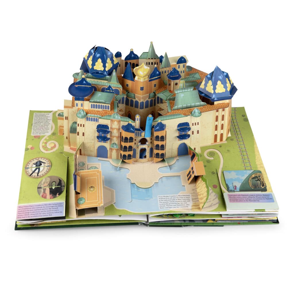 Image of Shiz University in the pop- up book.